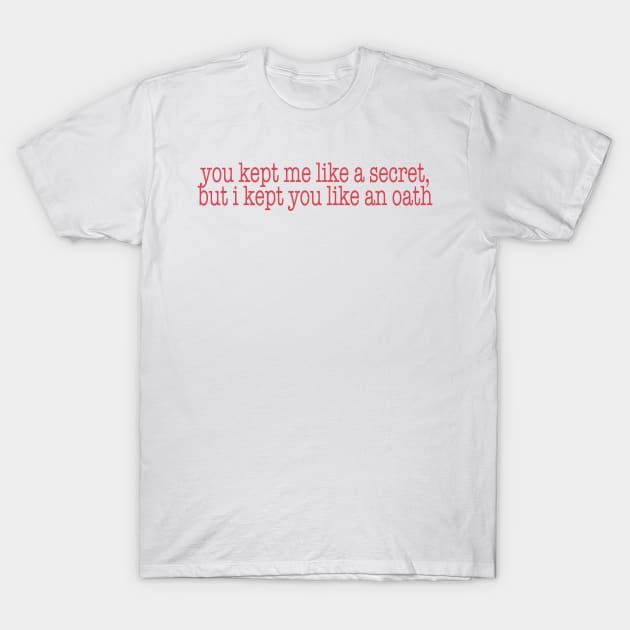 all too well quote lyrics T-Shirt by Rpadnis